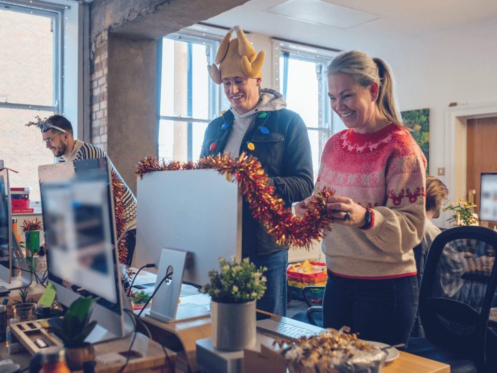 Want to inject the holiday spirit into the office? Here’s how